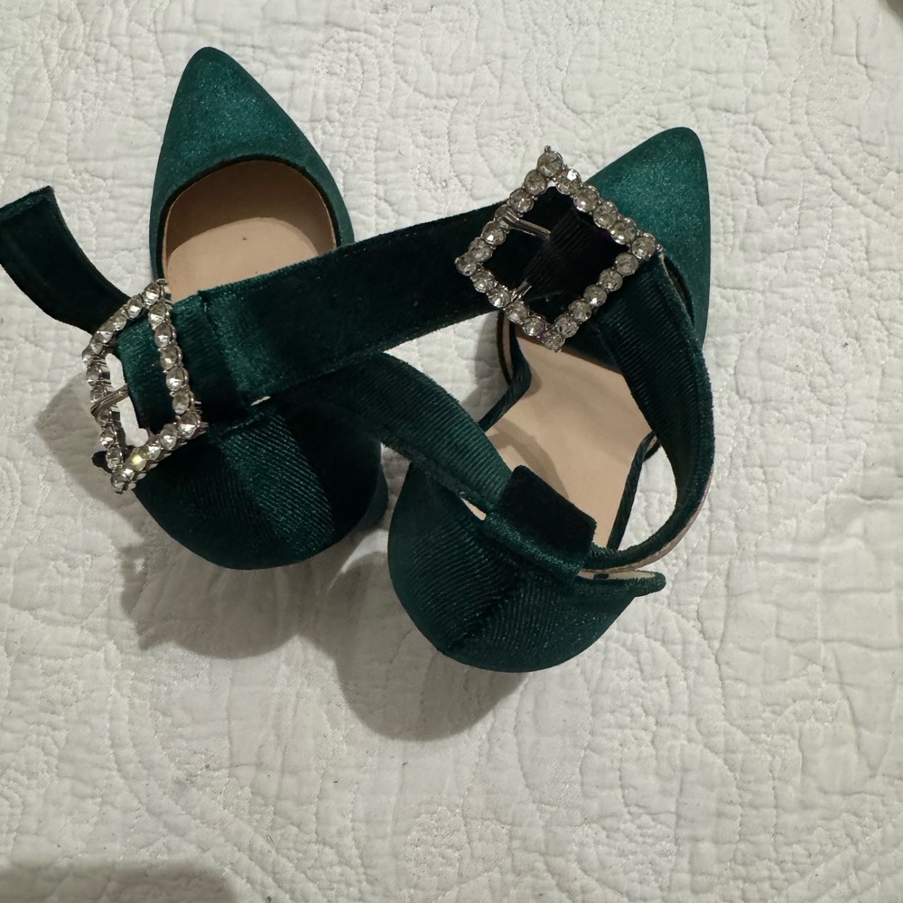 Elegant Green Women's Heels